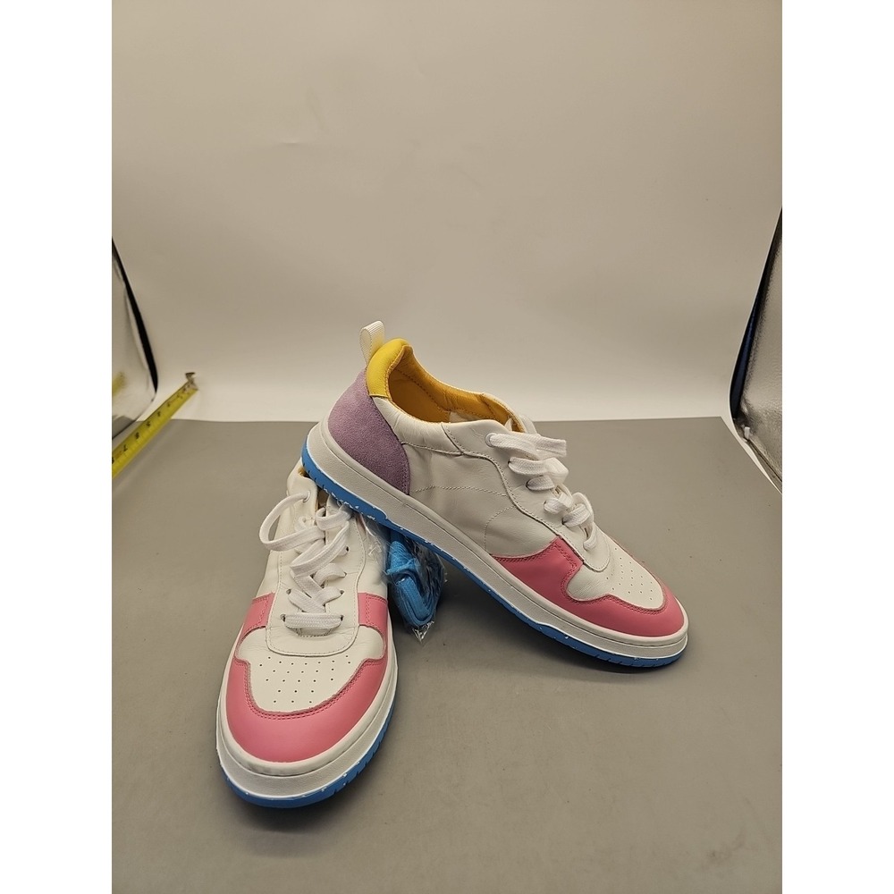 Gadol by Vintage Havana Style 1 Sneakers Leather Low‎ Top White Pink Multi Sz 11